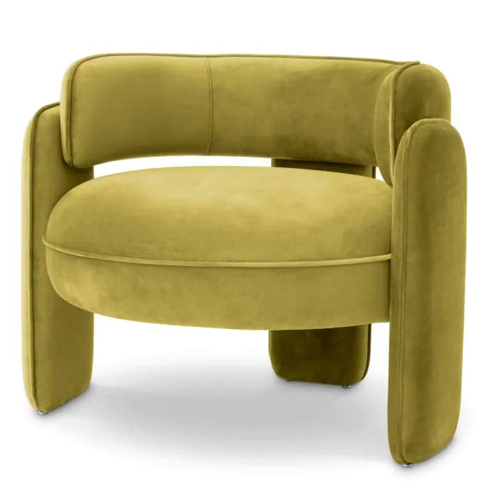 Chair Chaplin-Eichholtz-EICHHOLTZ-A117596-Lounge ChairsSavona Vintage Green Velvet-3-France and Son