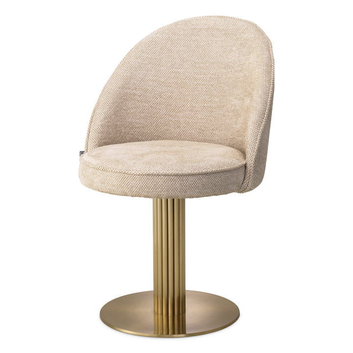 Dining Chair Dorland - Brushed brass finish | axton sand