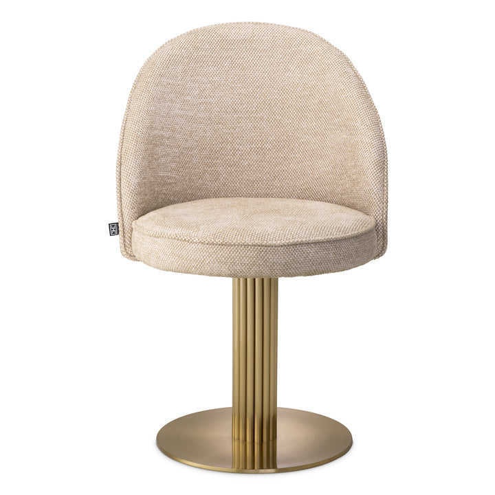 Dining Chair Dorland - Brushed brass finish | axton sand