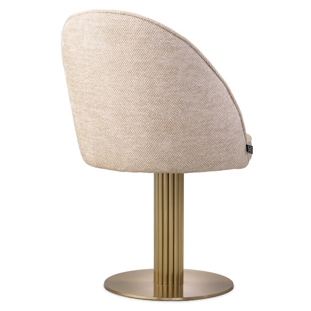Dining Chair Dorland - Brushed brass finish | axton sand