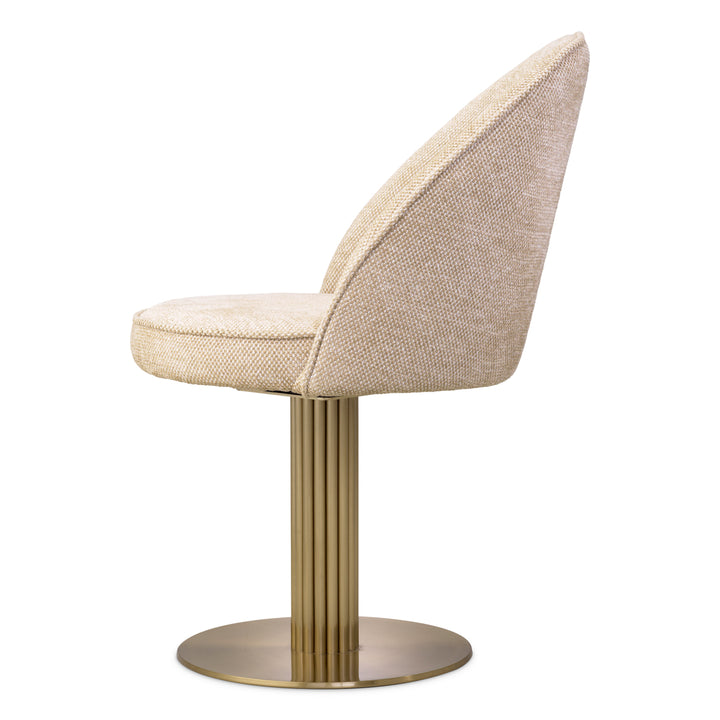 Dining Chair Dorland - Brushed brass finish | axton sand
