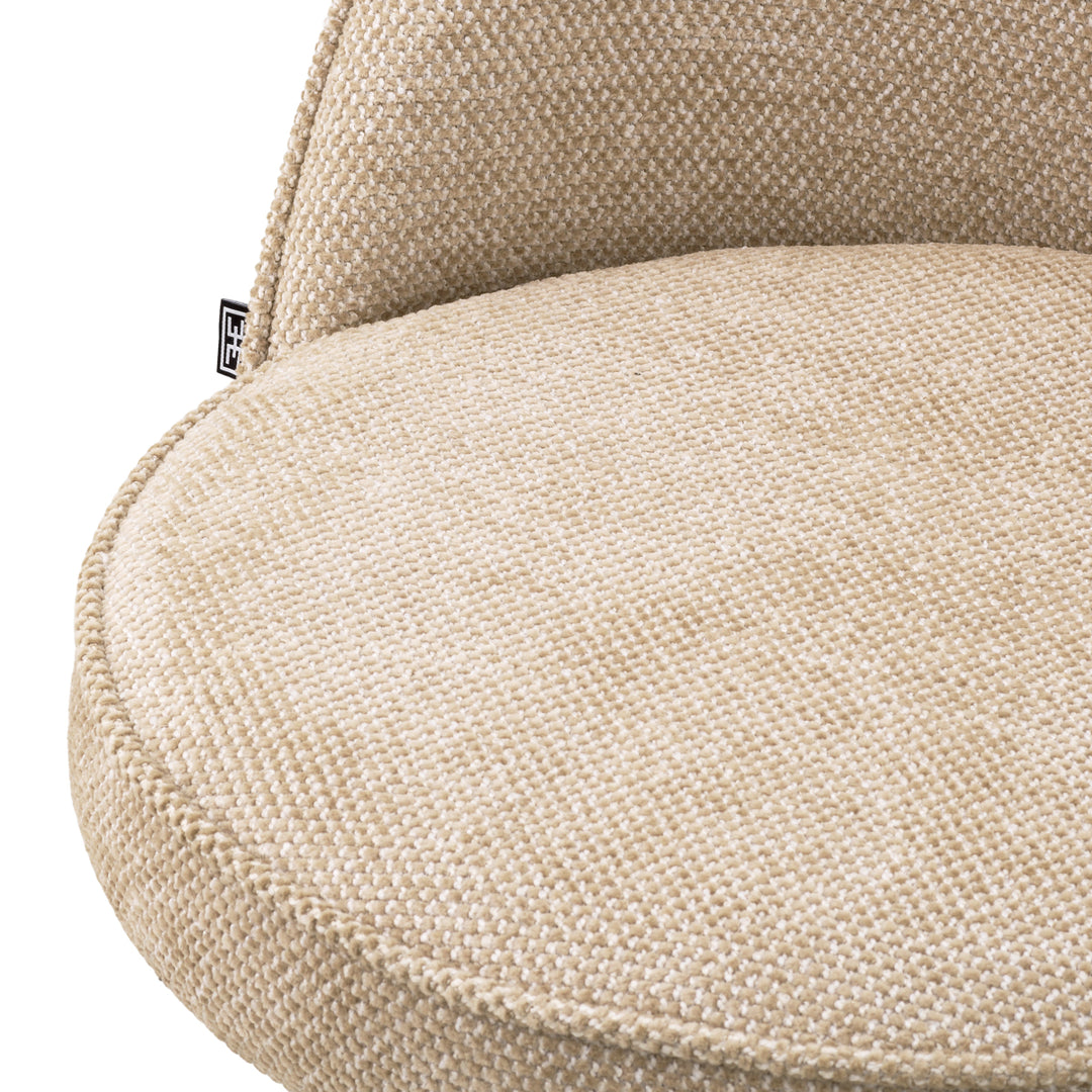 Dining Chair Dorland - Brushed brass finish | axton sand