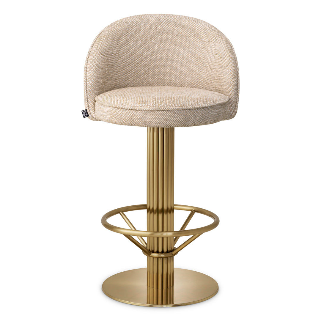 Counter Stool Dorland - Brushed brass finish | axton sand