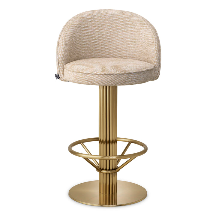 Counter Stool Dorland - Brushed brass finish | axton sand