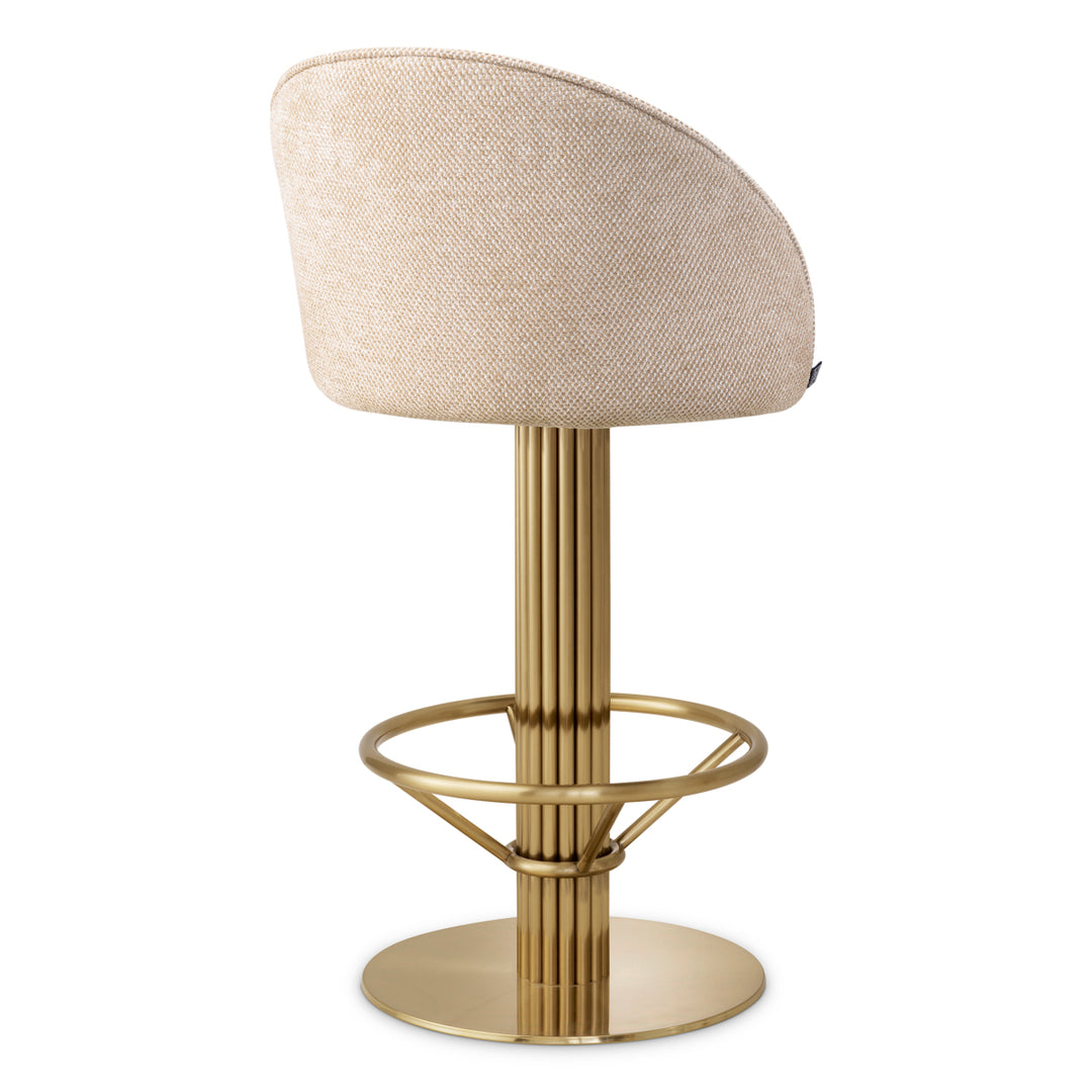 Counter Stool Dorland - Brushed brass finish | axton sand