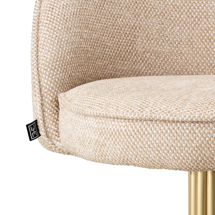 Counter Stool Dorland - Brushed brass finish | axton sand