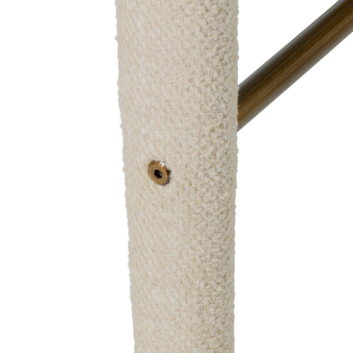 Bar Stool Josephine - Renato ecru | bronze finish