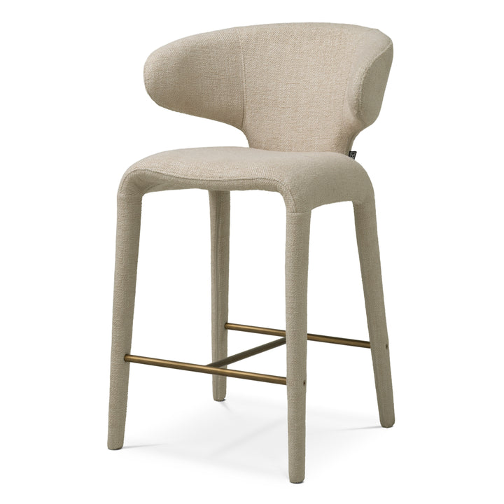 Counter Stool Josephine - Renato ecru | bronze finish