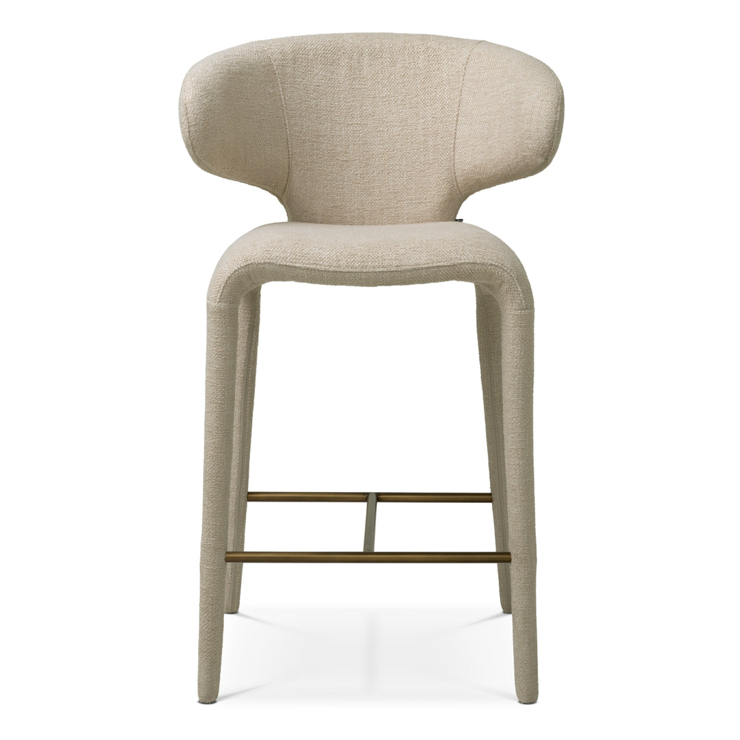 Counter Stool Josephine - Renato ecru | bronze finish