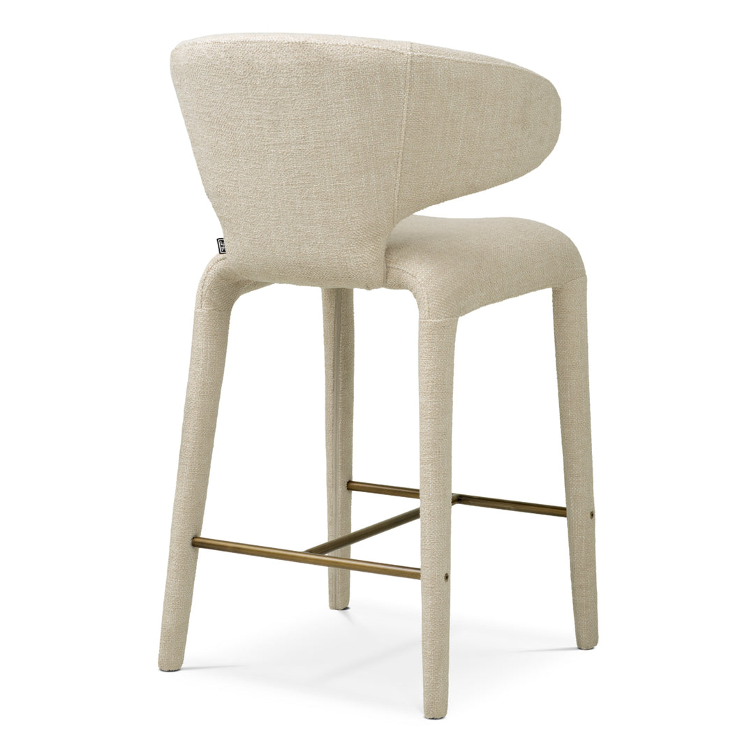 Counter Stool Josephine - Renato ecru | bronze finish