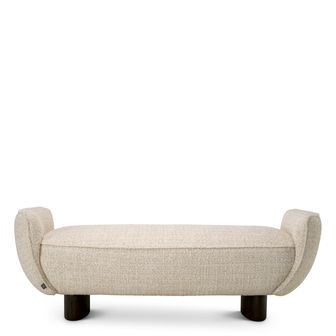 Bench Stirling - Winslow chenille beige | charcoal finish legs