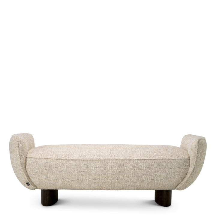 Bench Stirling - Winslow chenille beige | charcoal finish legs