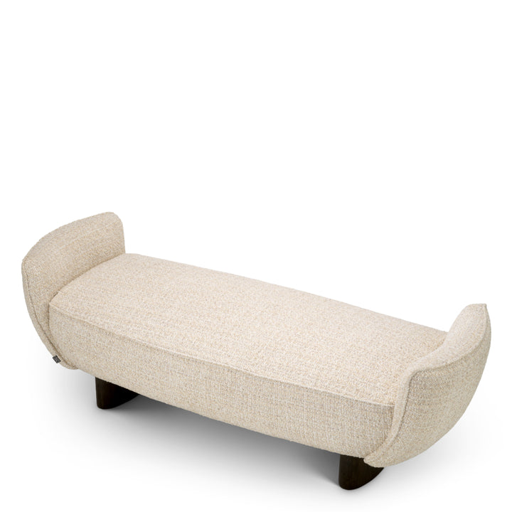 Bench Stirling - Winslow chenille beige | charcoal finish legs