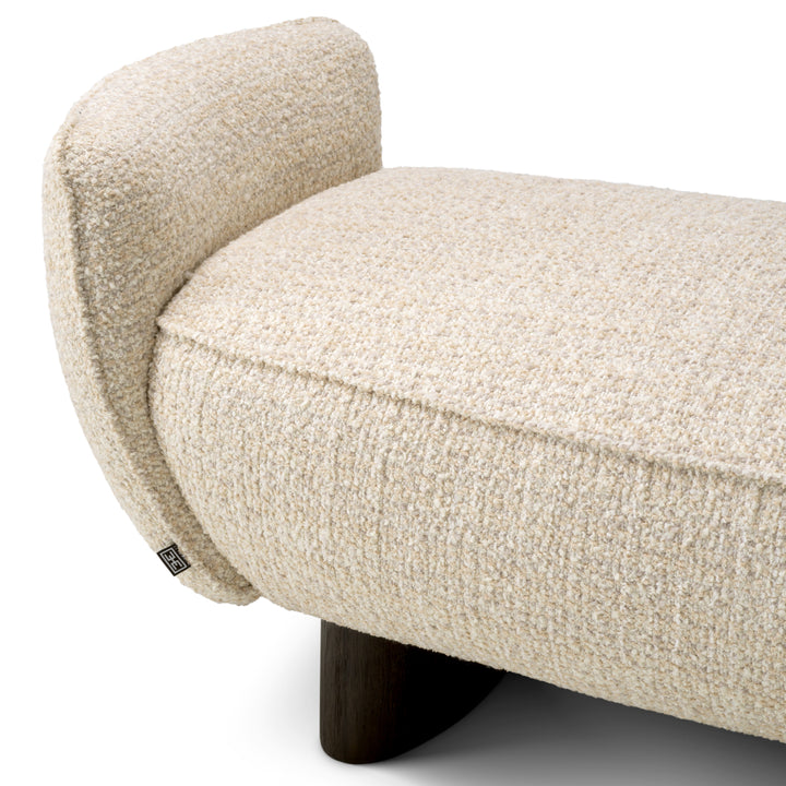 Bench Stirling - Winslow chenille beige | charcoal finish legs
