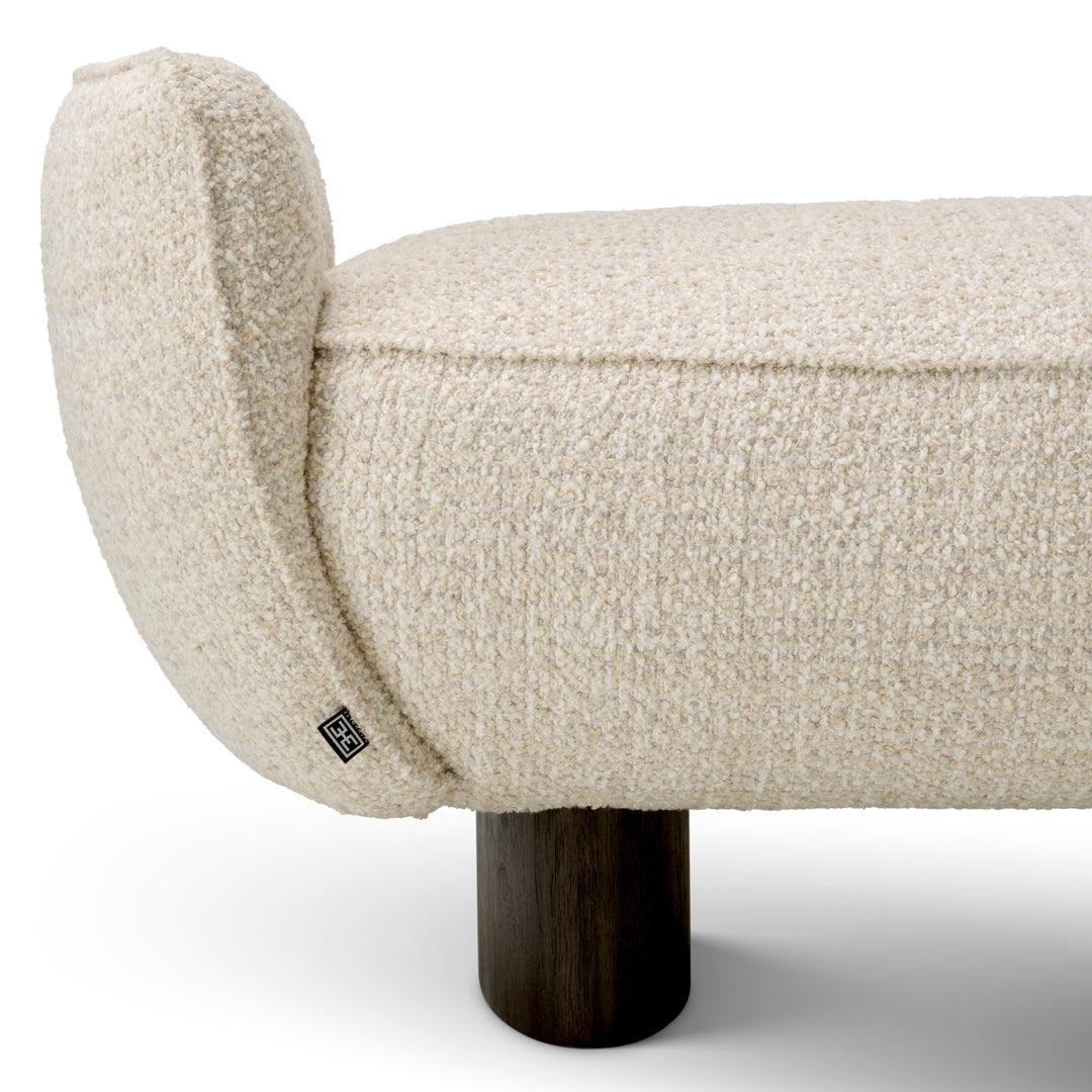 Bench Stirling - Winslow chenille beige | charcoal finish legs