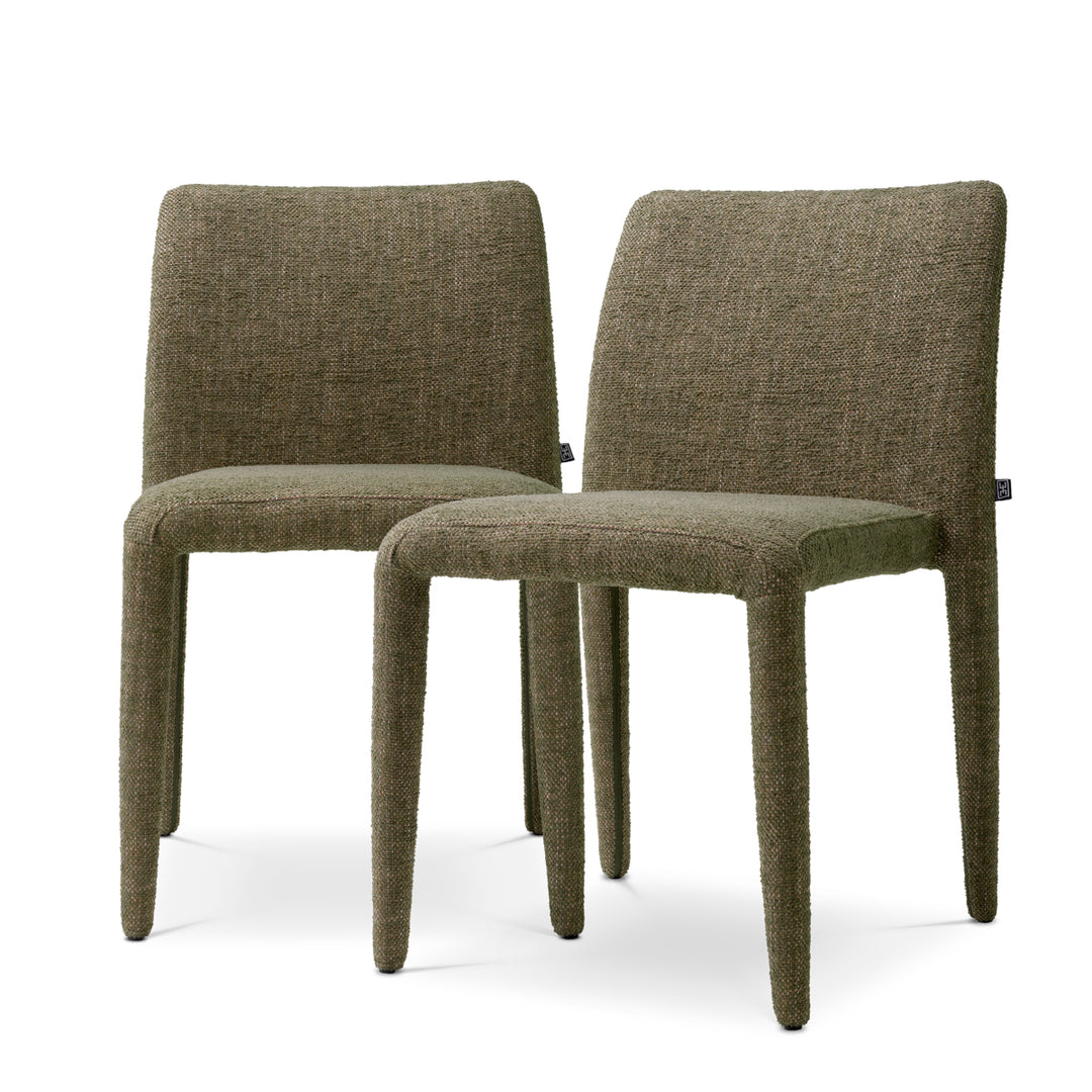 Dining Chair Leiza set of 2 - Renato green