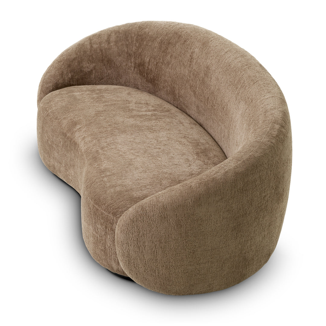 Sofa Amore S - Avelin brown | black base