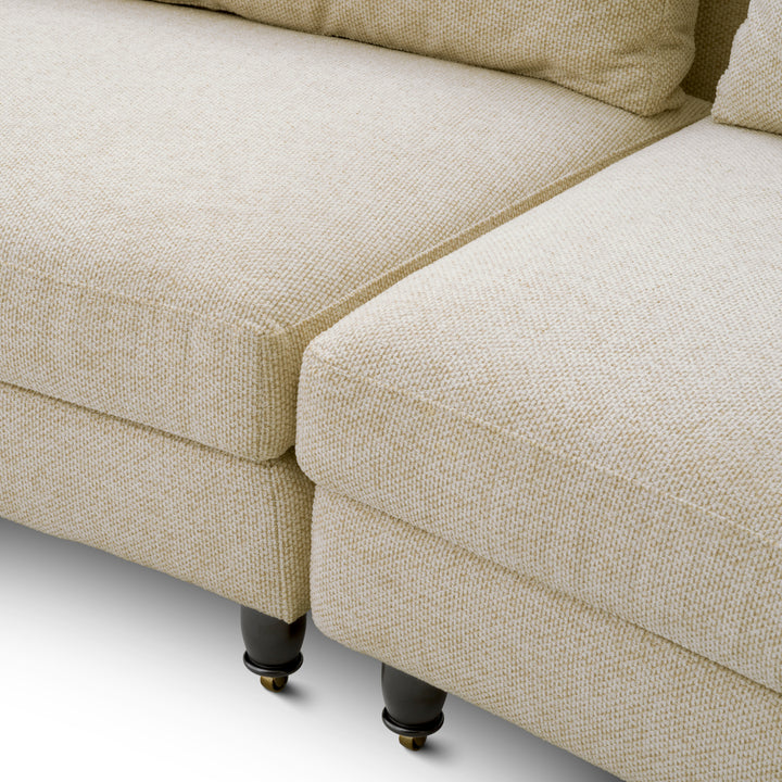 Sofa Laurentine - Axton off-white | black feet
