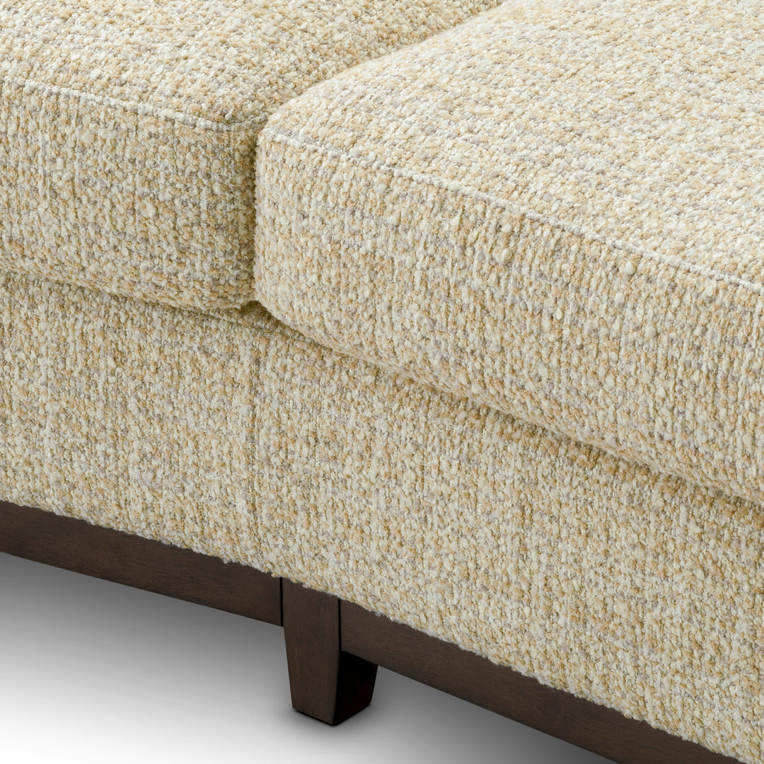 Sofa Vestry - Winslow chenille beige | mahogany look
