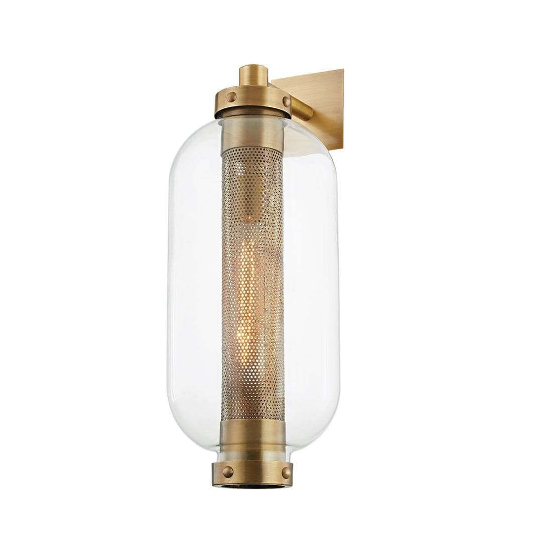 Atwater 1LT Wall Sconce - Patina Brass-Troy Lighting-TROY-B7032-PBR-Outdoor Wall SconcesMedium-3-France and Son