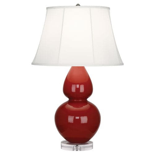 Butter Double Gourd Table Lamp-Eastern Accents-ABBEY-A627-Table LampsOxblood-3-France and Son