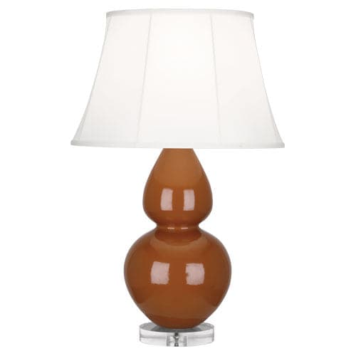 Butter Double Gourd Table Lamp-Eastern Accents-ABBEY-A759-Table LampsCinnamon-11-France and Son