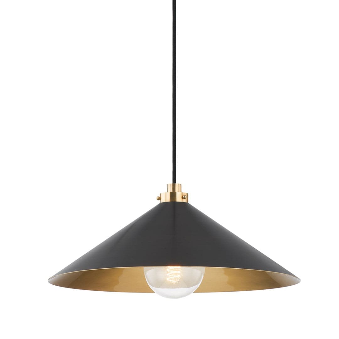 Clivedon Pendant-Hudson Valley-HVL-MDS1402-AGB/DB-PendantsLarge-Distressed Brass-4-France and Son