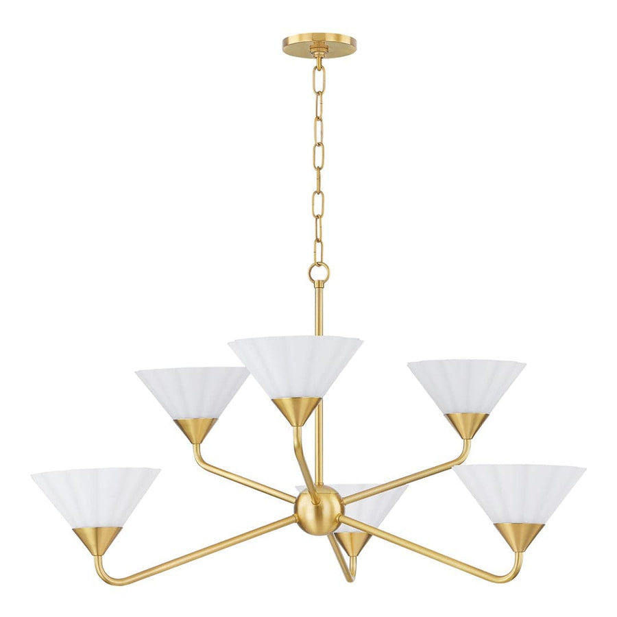 Kelsey 6 Light Chandelier-Mitzi-HVL-H817806-AGB-ChandeliersAged Brass-1-France and Son
