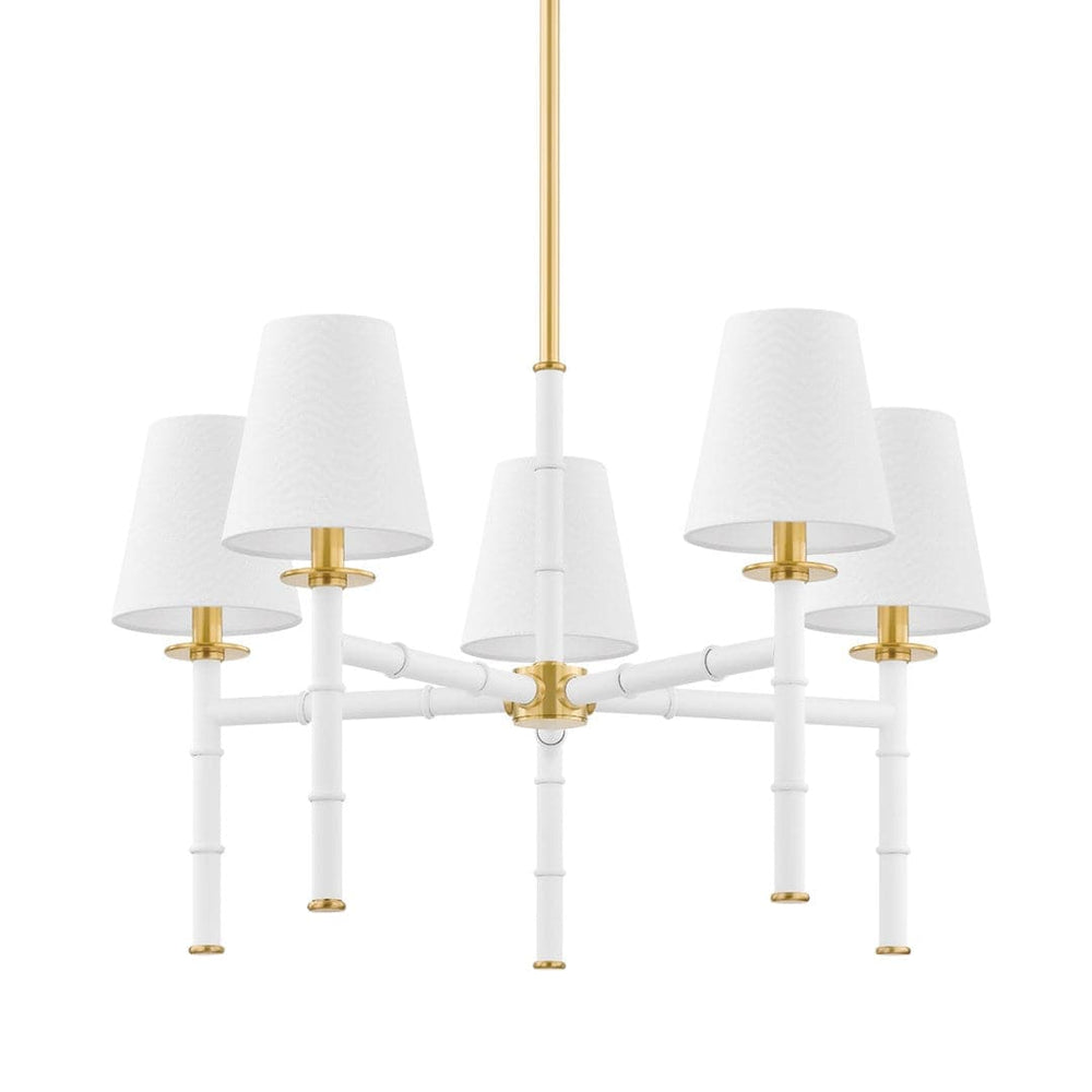 Banyan Chandelier-Mitzi-HVL-H759805-AGB/SWH-ChandeliersWhite Finish-2-France and Son