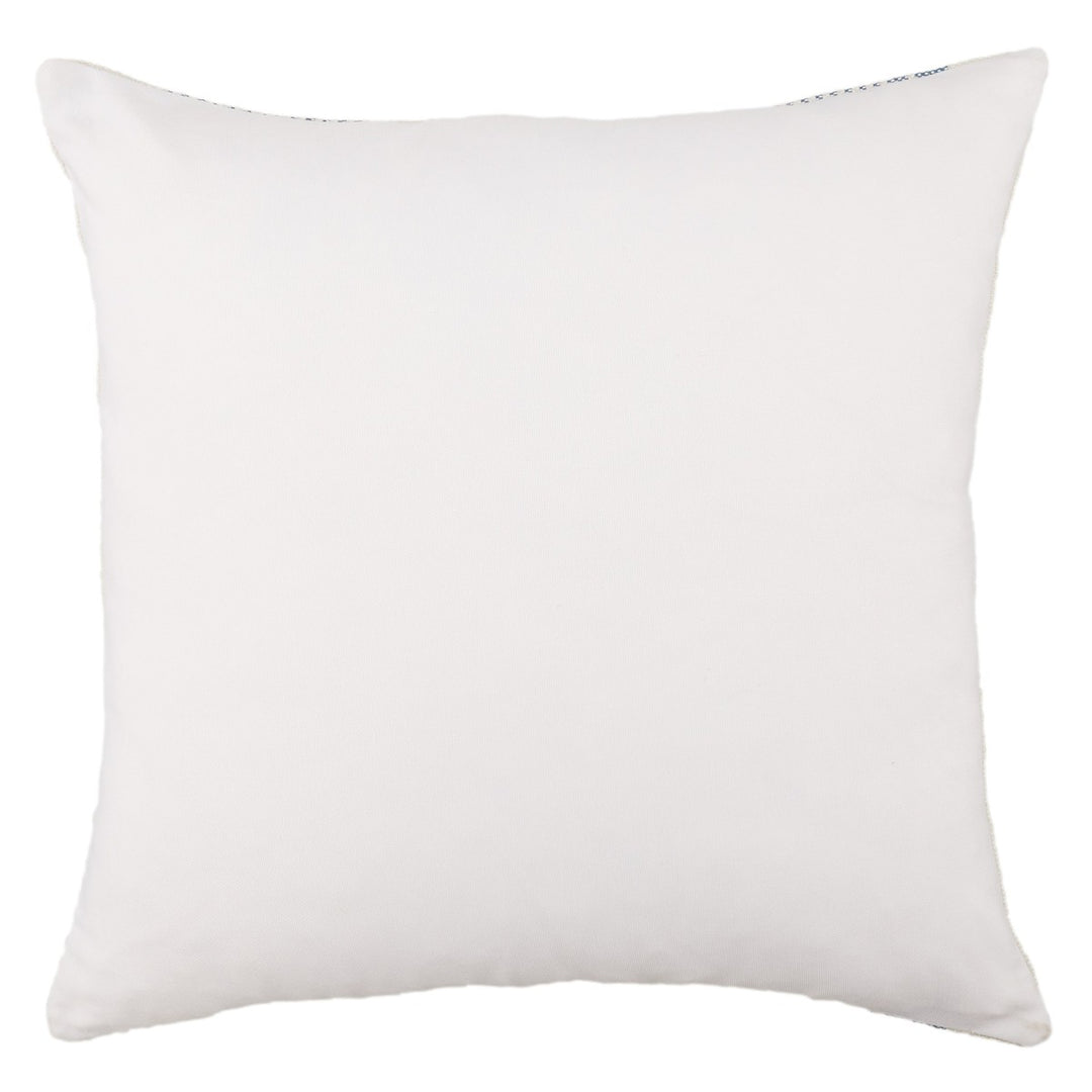 Jaipur Living Parque Indoor/ Outdoor Striped Blue/ Ivory Poly Fill Pillow (20" Square)