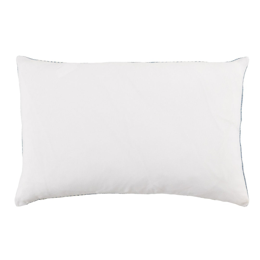 Jaipur Living Carinda Indoor/ Outdoor Striped Blue/ Ivory Pillow Cover (13"X21" Lumbar)