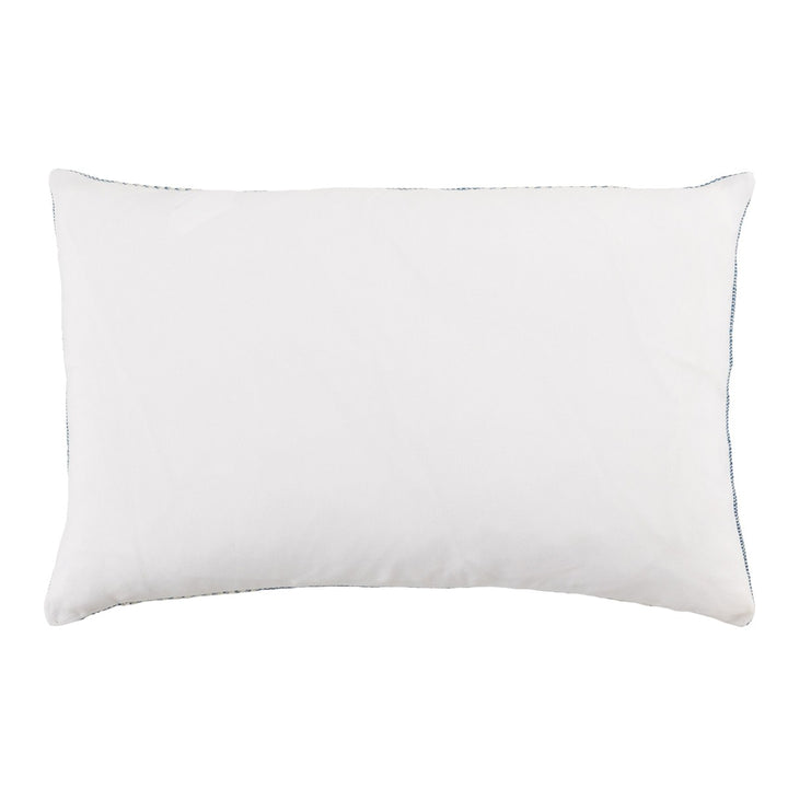 Jaipur Living Carinda Indoor/ Outdoor Striped Blue/ Ivory Poly Fill Pillow (13"X21" Lumbar)