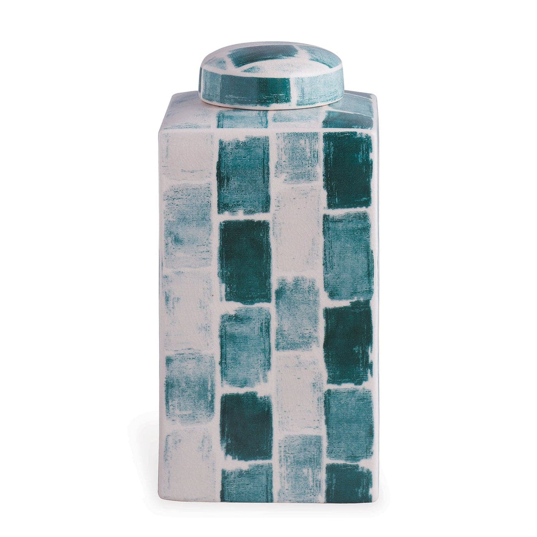 Celadon Tile Square Tea Caddy