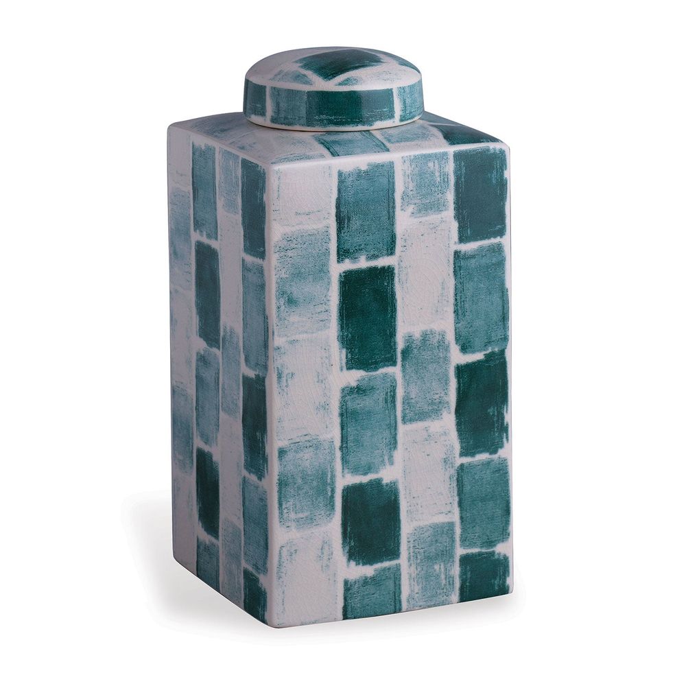 Vases Celadon Tile Square Tea Caddy