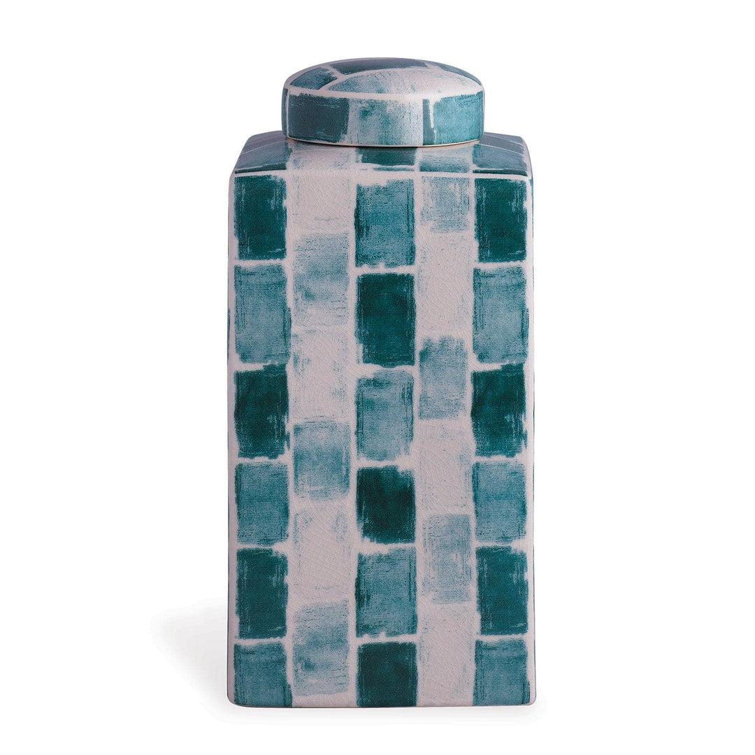 Celadon Tile Square Tea Caddy