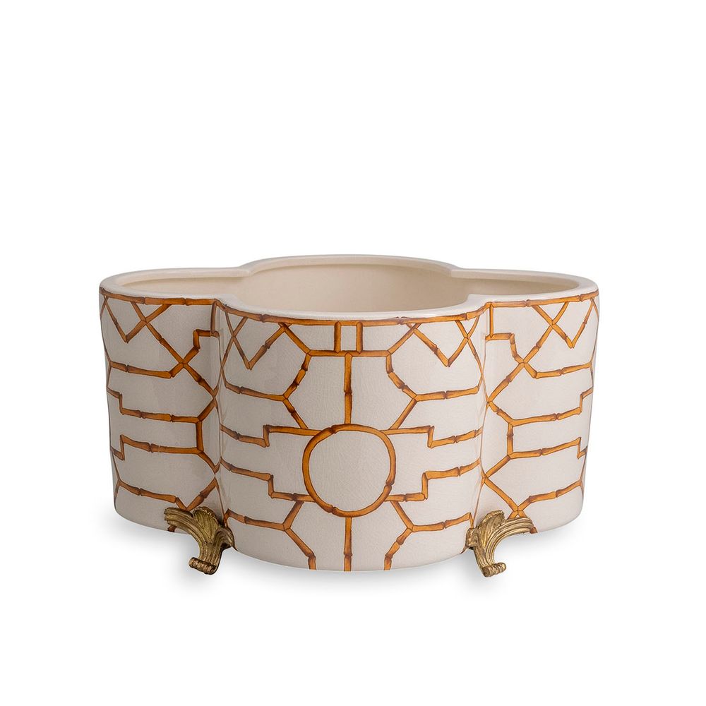 Planters Scalamandre Baldwin Quatrefoil Planter