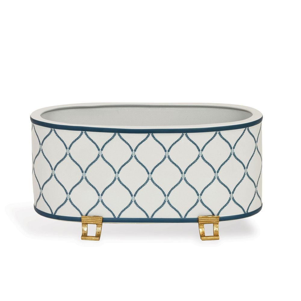 Planters Deane Slate Oval Planter