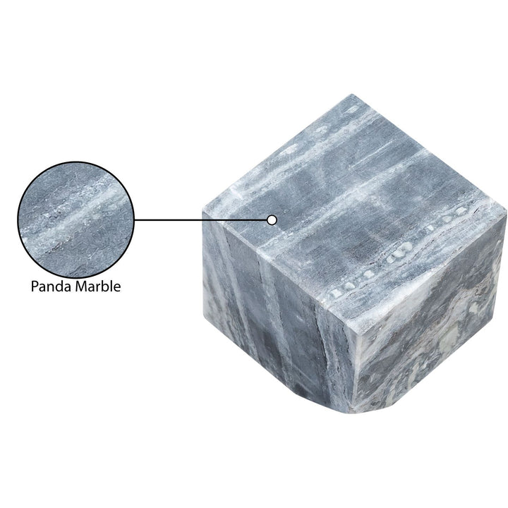Block Genuine Marble Decorative Cube — Panda