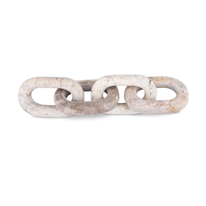 Lynx Genuine Marble Decorative Chain Links — Beige
