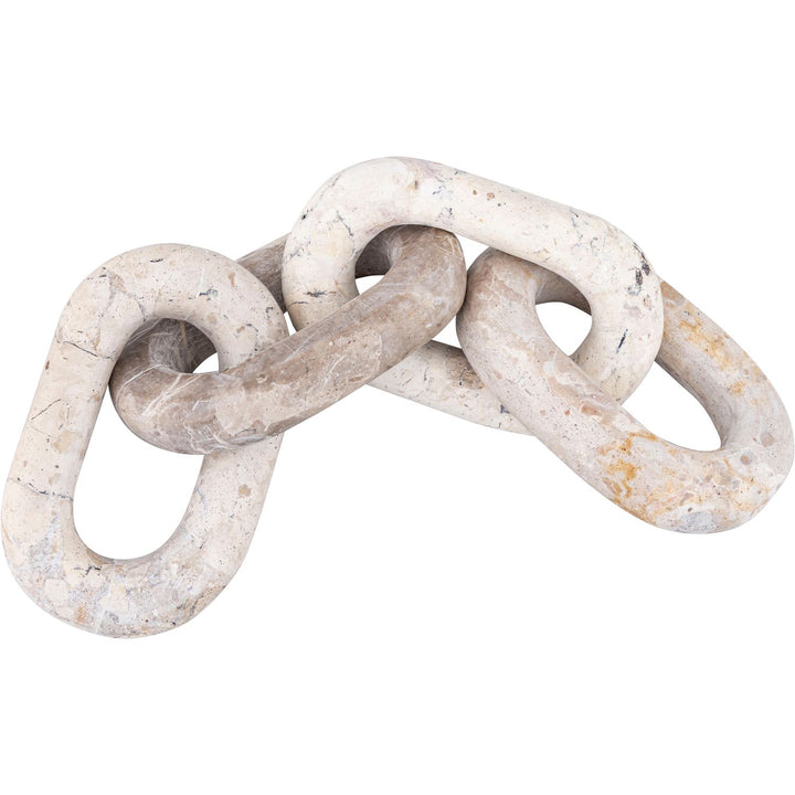 Lynx Genuine Marble Decorative Chain Links — Beige