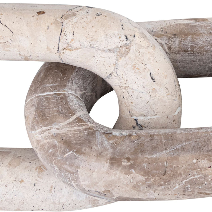 Lynx Genuine Marble Decorative Chain Links — Beige