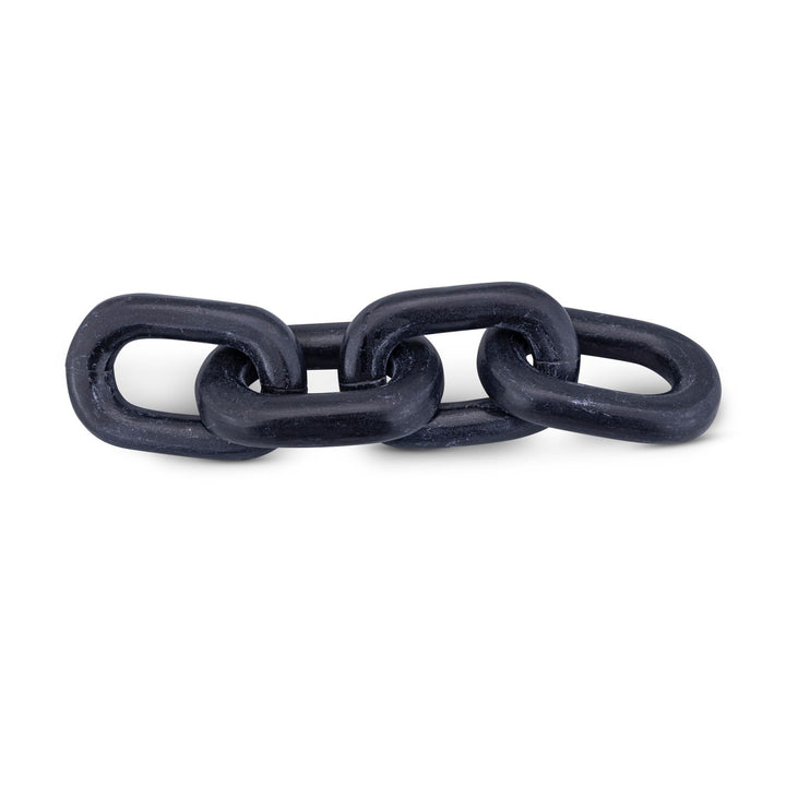 Lynx Genuine Marble Decorative Chain Links — Black
