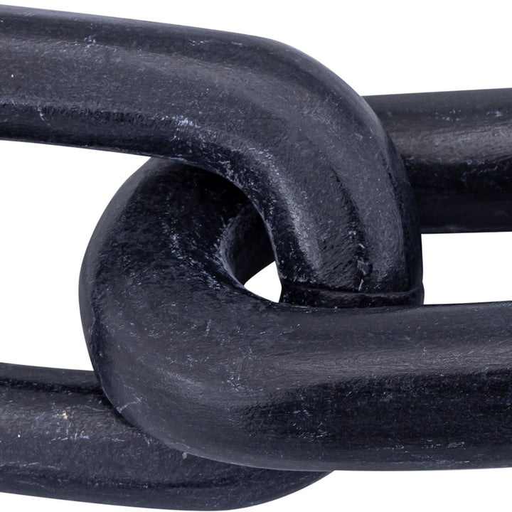 Lynx Genuine Marble Decorative Chain Links — Black