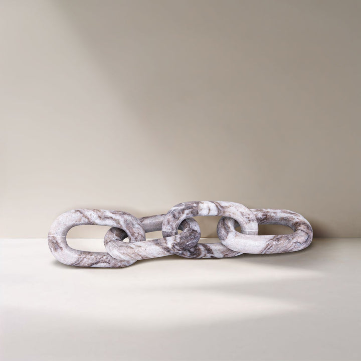 Lynx Genuine Marble Decorative Chain Links — Brown