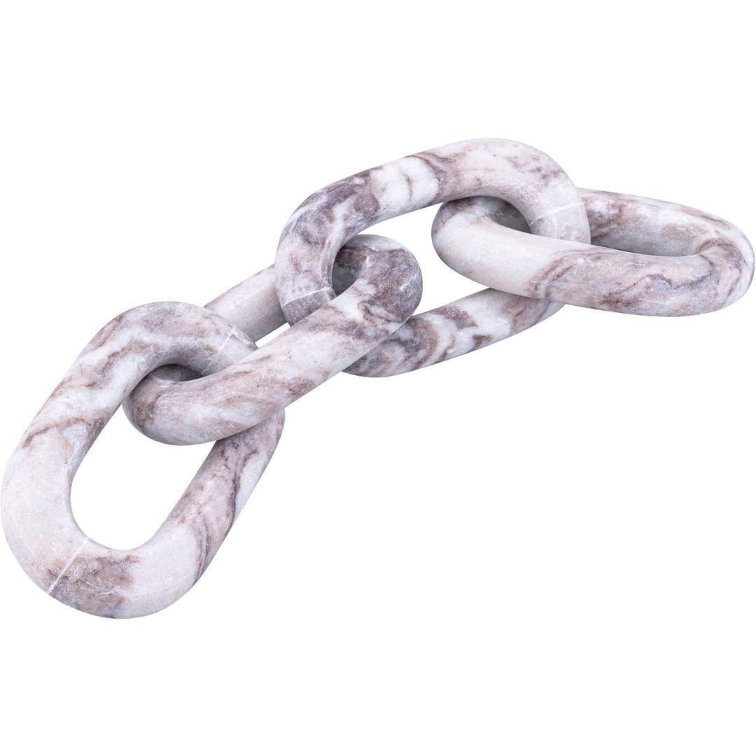 Lynx Genuine Marble Decorative Chain Links — Brown