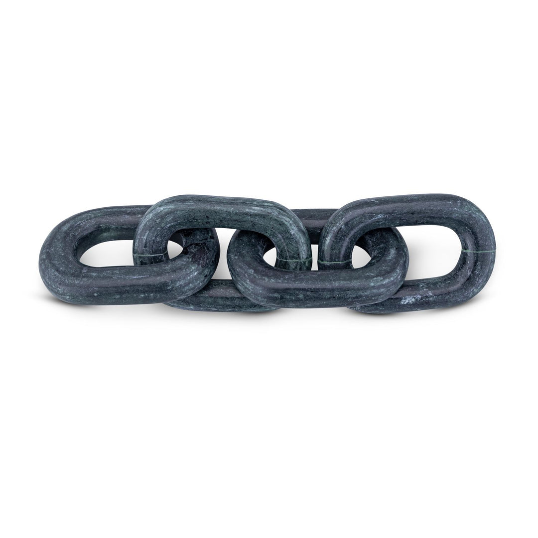 Lynx Genuine Marble Decorative Chain Links — Green
