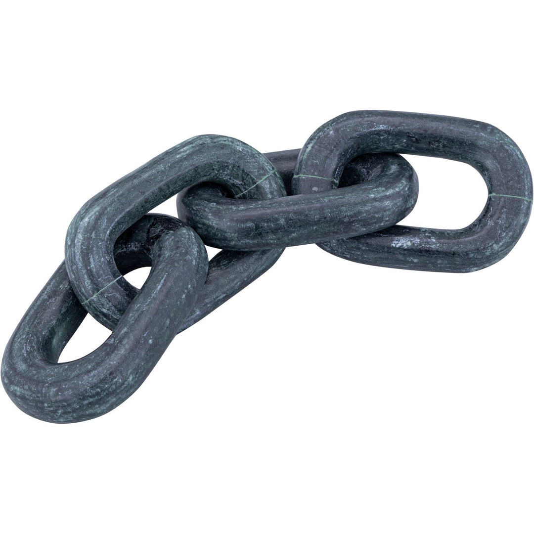 Lynx Genuine Marble Decorative Chain Links — Green