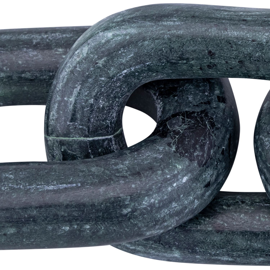 Lynx Genuine Marble Decorative Chain Links — Green