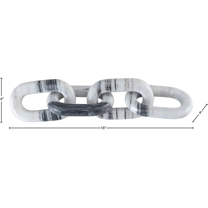 Lynx Genuine Marble Decorative Chain Links — Panda