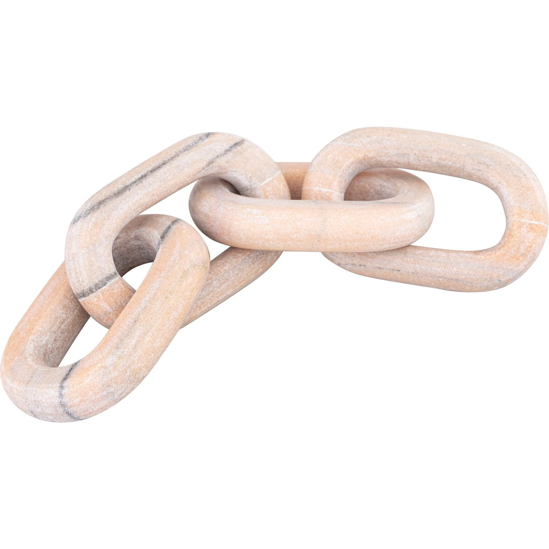 Lynx Genuine Marble Decorative Chain Links — Pink